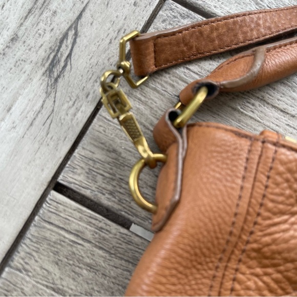 J. Crew Biennial Tan Leather Hobo Crossbody Shoulder Bag - Picture 4 of 12